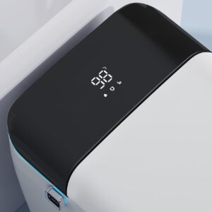 HomSof Smart Bidet Toilet with Auto Flush,Foot Sensor Flush,Heated Seat,Warm Water,Warm Air Drying,Remote Control,One Piece Bidet Toilet for Bathrooms