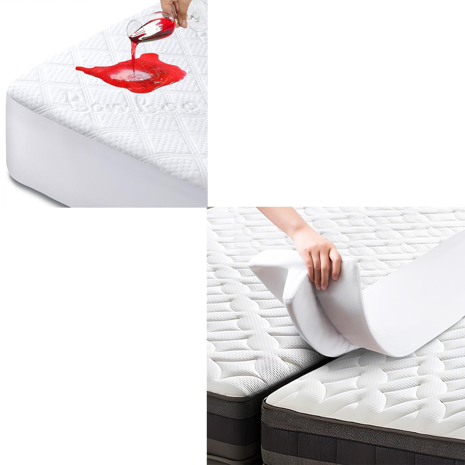 Bed Bridge Twin to King&King Cooling Mattress Pad