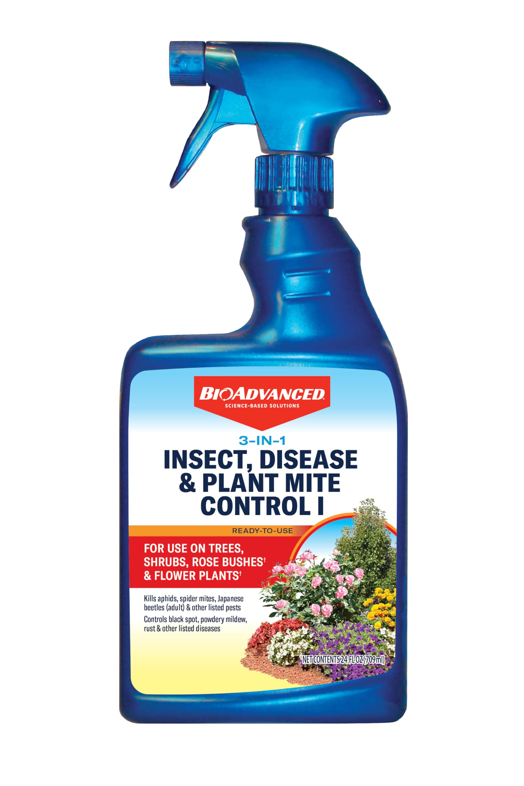 BioAdvanced 3-in-1 Insect, Disease & Plant Mite Control, Ready-to-Use, 24 FOZ