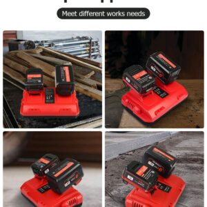 KOOMICY 4Pack 18V 6.0Ah Batteries Replacement for Milwaukee M-18 Battery and 1 Charger Set