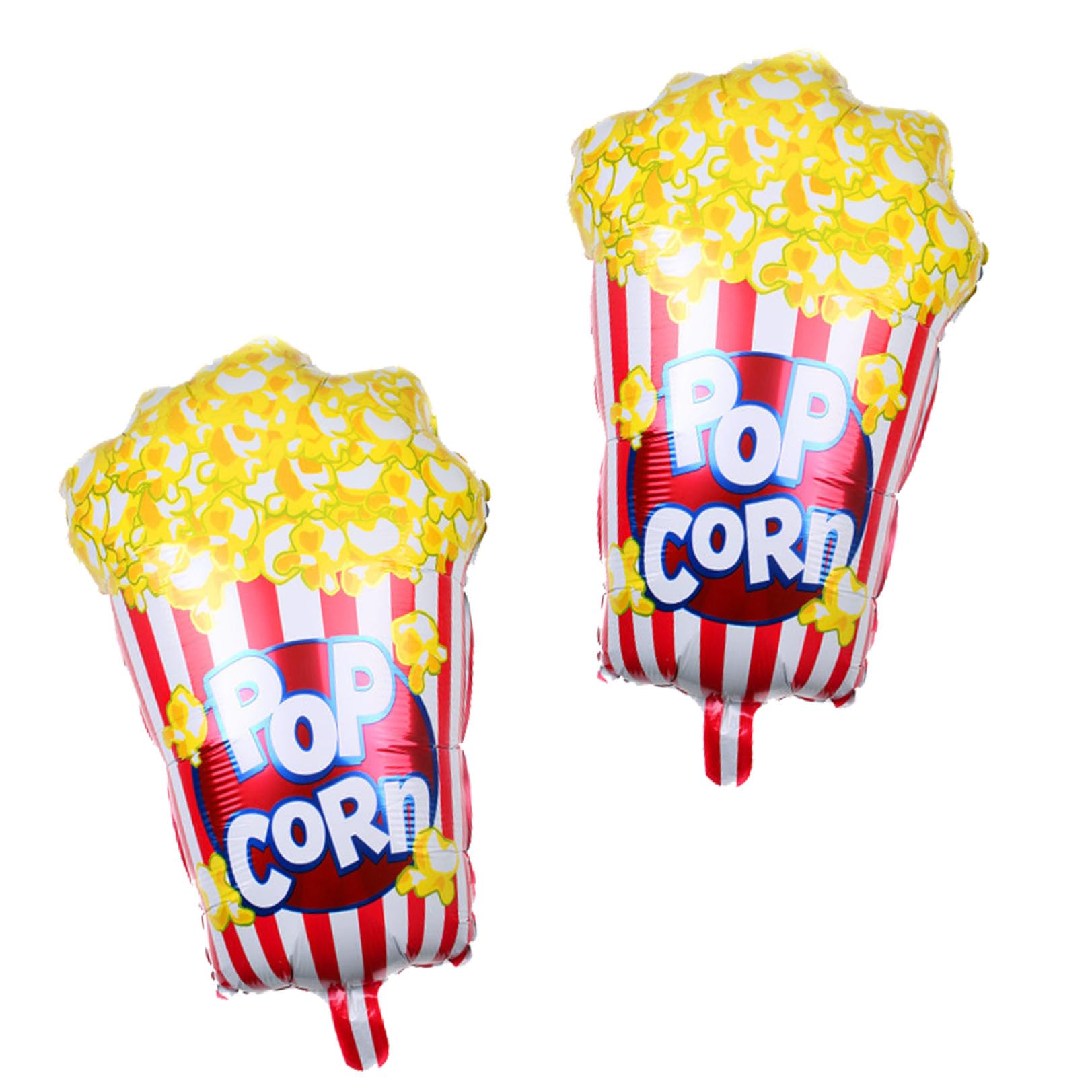 2pcs Popcorn Party Balloons Movie Night Party Balloons for Birthday Baby Shower Wedding Decoration 25.5 x 17.7 Inch