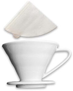 sculpriv v60 coffee filter: a simple and delicate single-cup brewing device. comes with 40 v60 filter papers. ideal for use in offices and apartments, and also suitable as a new job gift.