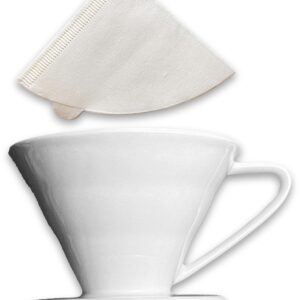 SCULPRIV V60 Coffee Filter: A simple and delicate single-cup brewing device. Comes with 40 V60 filter papers. Ideal for use in offices and apartments, and also suitable as a new job gift.