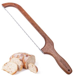 uprichya wooden bread bow knife for sourdough, bread saw for homemade bread, sourdough knife slicer for slicing, sourdough bread cutter