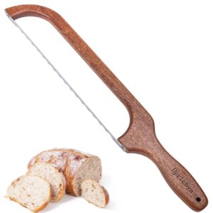 Uprichya Wooden Bread Bow Knife for Sourdough, Bread Saw for Homemade Bread, Sourdough Knife Slicer for Slicing, Sourdough Bread Cutter