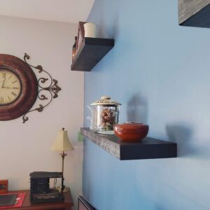 Joel's Antiques | Floating Shelves for Wall | Made of Natural Wood and Easy Install | Heavy Duty Rustic Book Shelves | Perfect for Bathroom, Kitchen, Living Room | 2 inches Thick | 6 inches deep