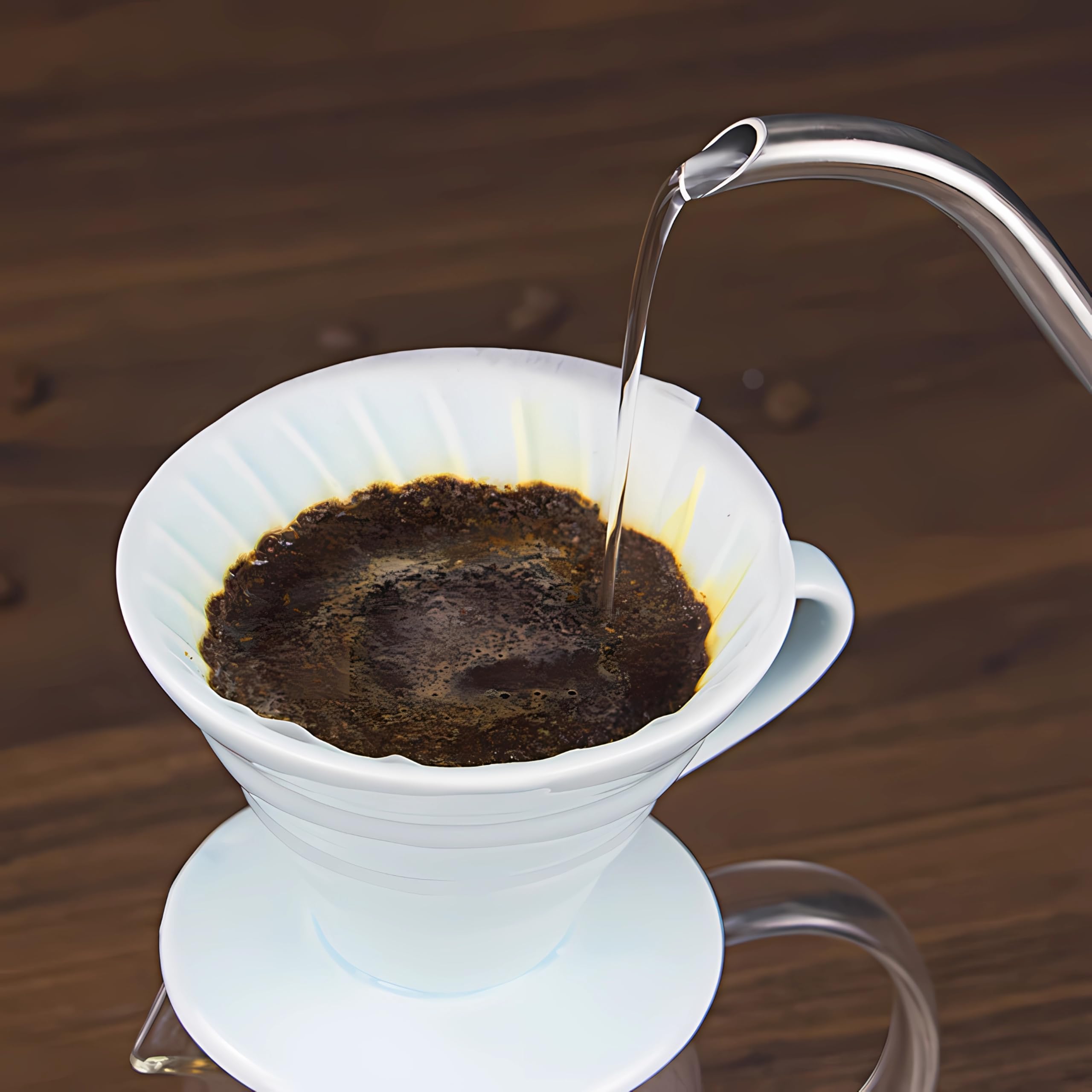 SCULPRIV V60 Coffee Filter: A simple and delicate single-cup brewing device. Comes with 40 V60 filter papers. Ideal for use in offices and apartments, and also suitable as a new job gift.