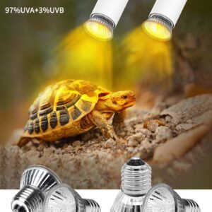 Moonorange 4PCS 50W Heat Lamp Bulb Light, E27 Bulbs for Lizard, Tortoises, Snakes, Spiders, Reptiles Amphibians