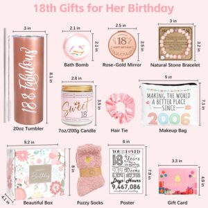 18th Birthday Gifts for Girls, Gifts for 18 Year Old Girl, 18th Birthday Gift Ideas, 10 Pieces Unique 18th Birthday Gifts for Daughter, Niece, Granddaughter, Cool 18 18th Birthday Gifts, 18 & Fabulous