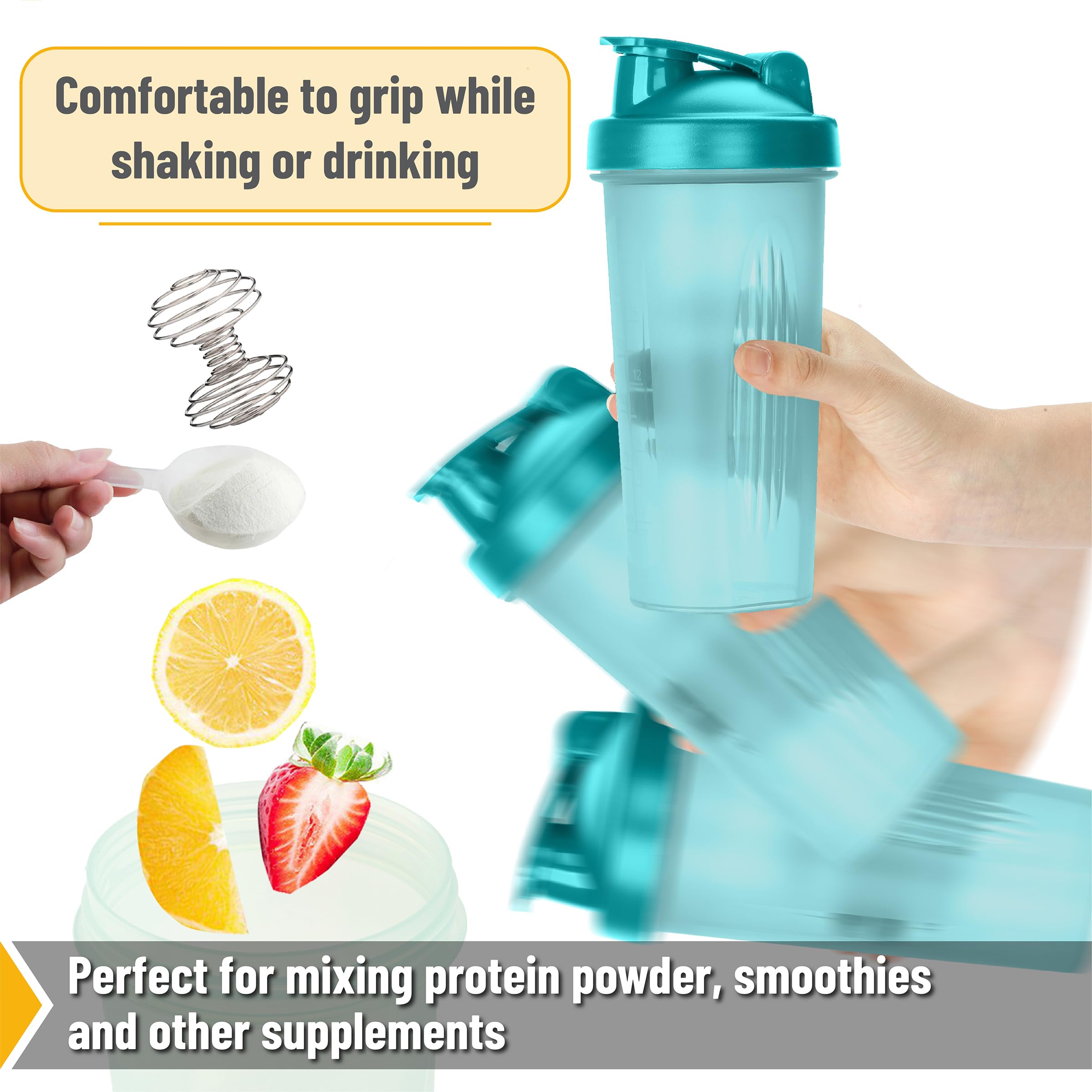 Mr. Pen- Shaker Bottles for Protein Mixes, 28 oz, Protein Shaker Bottle with Wire Whisk Ball, Shaker Cup, Mixer Bottle, Protein Shake Bottles, Protein Bottle, Protein Shake Bottle