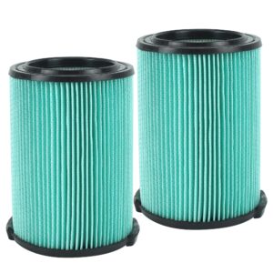 vf6000 wet or dry replacement filter for ridgd 5-20 gallon vacuums wd5500 wd0671 wd6425 wd7000 wd1280 wd1851 wd1680 wd1956 rv2400a 1400rv rv2600b, 2 pack