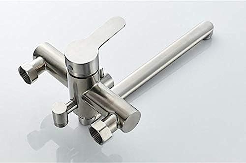 Kitchen Taps Bath Shower Faucets Set Bathtub Faucet Water Mixer Crane Tap With Hand Shower Stainless Steel Bathroom Faucets