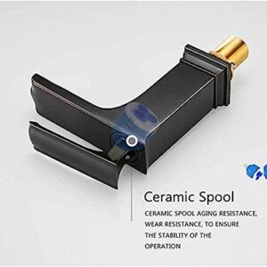 Kitchen Taps Wash Basin Faucet Grifo Bano Basin Faucet Retro Black Faucet One-Handed Bathtub Hot Cold Mixer Tap Crane