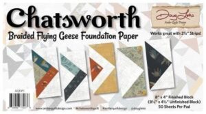 antler quilts design chatsworth braided flying geese aqdp1 foundation paper