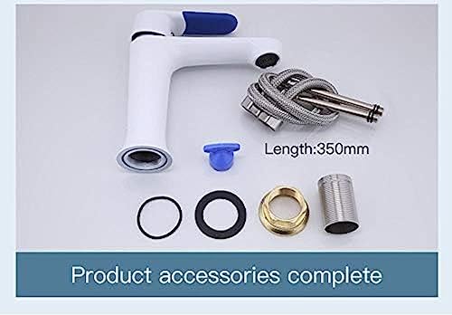 Kitchen Taps Bathroom Basin Sink Faucet Deck Mounted Bath Tap Cold and Hot Water Mixer Multi Color Handle Cover