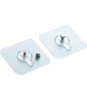 VLoxPm Hooks, Load-Bearing Hooks, Nail-Free Traceless Hooks, Punch-Free Glue Hooks, Picture Hanging Artifacts, Photo Frame Traceless Nail Hooks, Screw Stickers (10, Screw)