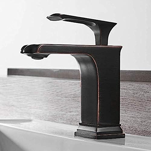 Kitchen Taps Wash Basin Faucet Grifo Bano Basin Faucet Retro Black Faucet One-Handed Bathtub Hot Cold Mixer Tap Crane