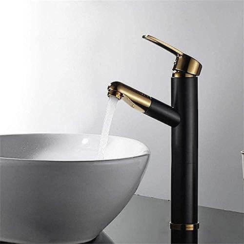 Kitchen Taps Classic Single-Lever Bath Mixer Tap Sink Filler Brass Hot and Cold Water Single Hole Sink Sink Faucet