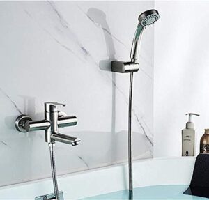 kitchen taps stainless steel bathtub faucet bathroom shower hot and cold water mixing polished brused bathtub faucets tap