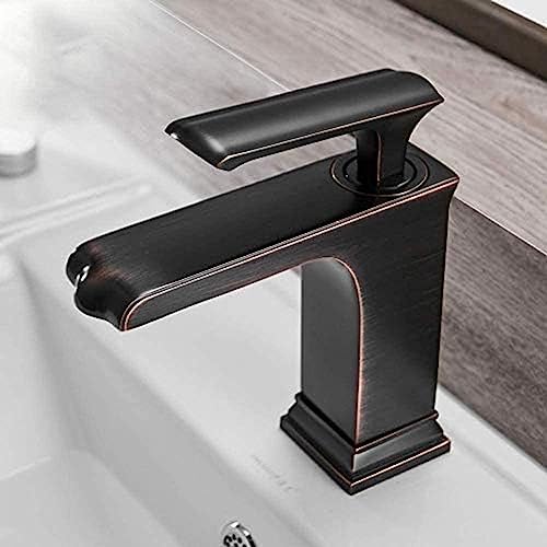 Kitchen Taps Wash Basin Faucet Grifo Bano Basin Faucet Retro Black Faucet One-Handed Bathtub Hot Cold Mixer Tap Crane