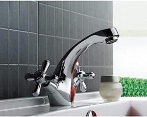 kitchen taps classic silver bathroom basin faucet mixer toilet faucet double handle bath faucet hot and cold water mixer control