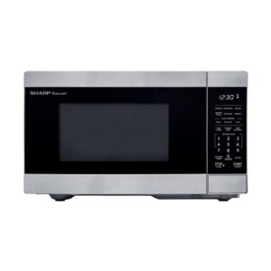 sharp zsmc0962ks oven with removable 10.6" carousel turntable, cubic feet, 900 watt countertop microwave, 0.9 cuft, stainless steel