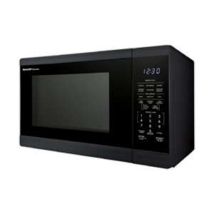 SHARP SMC1461KB Oven with Removable 12.4" Carousel Turntable, Cubic Feet, 1100 Watt Countertop Microwave, 1.4 CuFt, Black