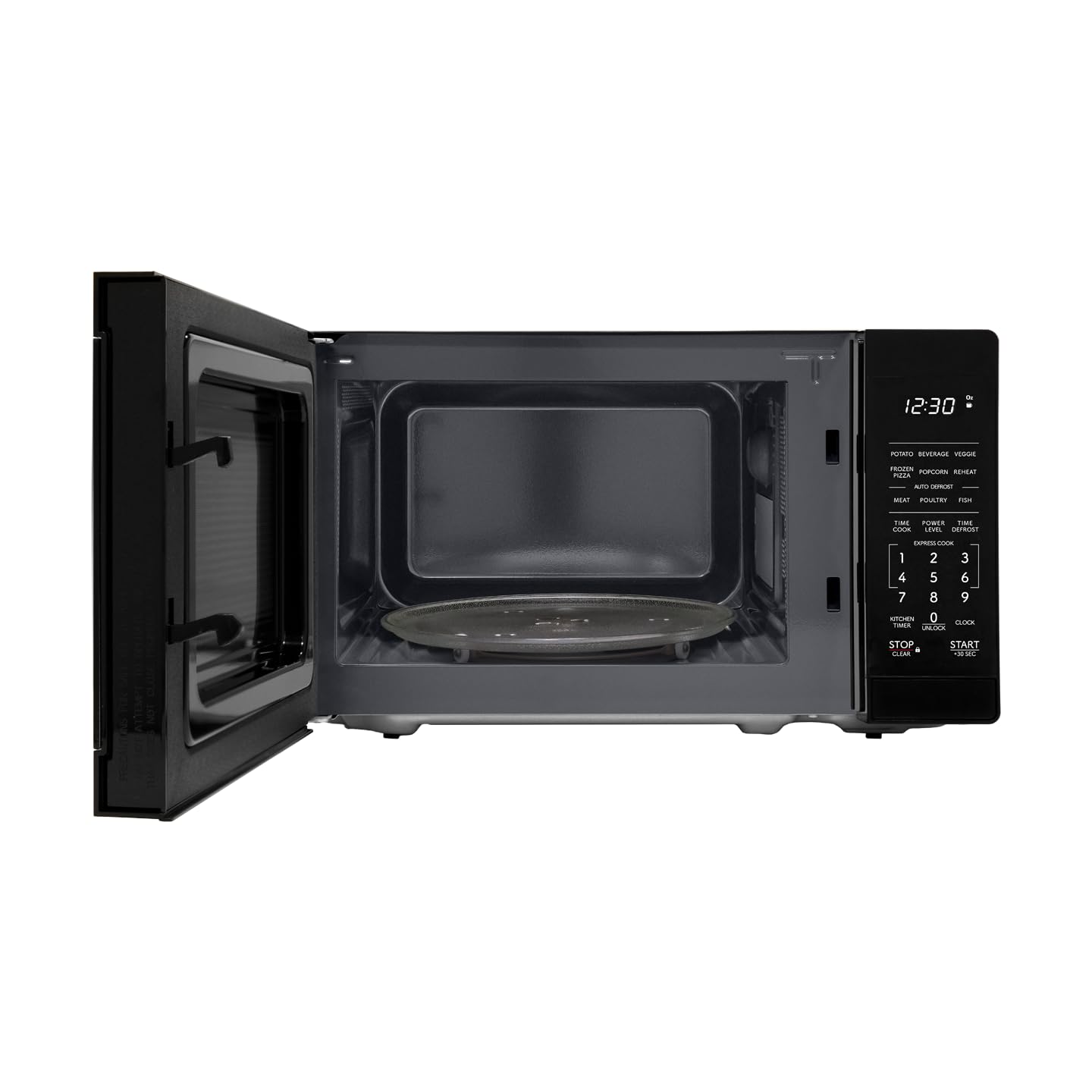 SHARP SMC0760KB Compact Oven with Removable 10" Carousel Turntable, Cubic Feet, 700 Watt Countertop Microwave, 0.7 CuFt, Black