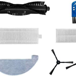 Side Brushes Water Tank Air Filters Mop Accessory Kit Compatible with 360 P7 Robot Vacuum