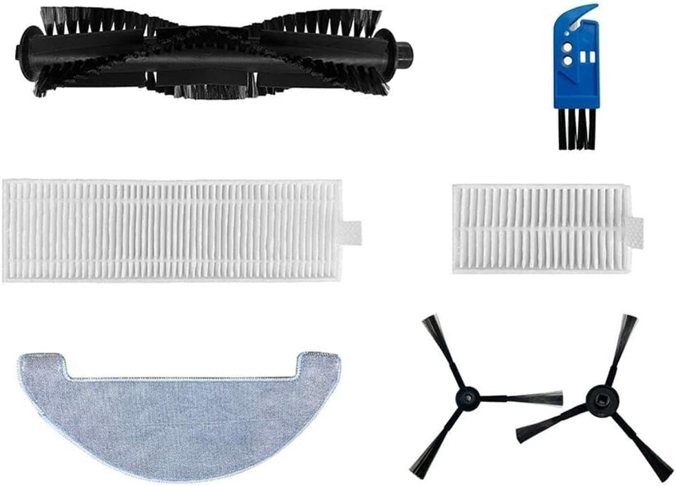 Side Brushes Water Tank Air Filters Mop Accessory Kit Compatible with 360 P7 Robot Vacuum