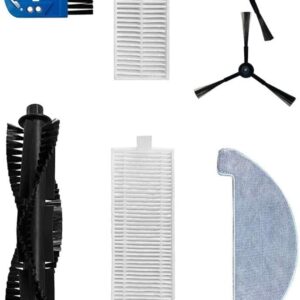 Side Brushes Water Tank Air Filters Mop Accessory Kit Compatible with 360 P7 Robot Vacuum