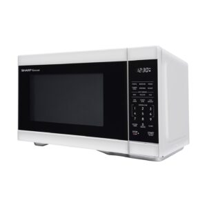 SHARP SMC1161KW Oven with Removable 12.4" Carousel Turntable, Cubic Feet, 1000 Watt Countertop Microwave, 1.1 CuFt, White