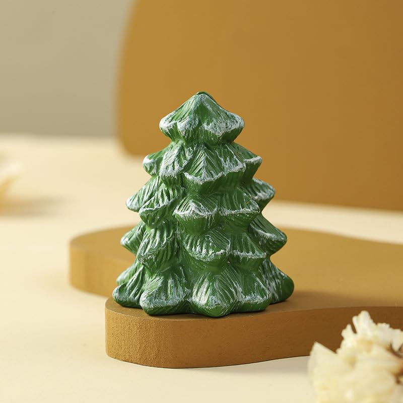 Christmas Tree Place Card Holders Name Card Holder for Table Settings, Green Table Number Holders Decorations Food Tent Lables Holder for Xmas Party, Winter Wedding, New Year Holiday, Set of 6