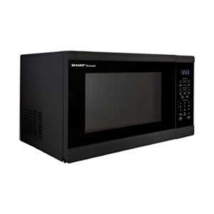 SHARP SMC1461KB Oven with Removable 12.4" Carousel Turntable, Cubic Feet, 1100 Watt Countertop Microwave, 1.4 CuFt, Black