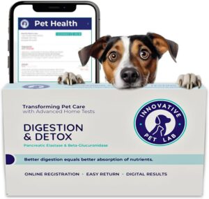 innovative pet lab digestion & detox at-home test kit - expert panel insights for dog's microbiome and digestive health - essential pet supply for overall wellness