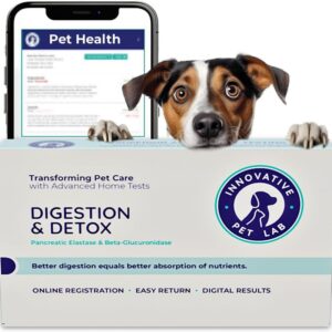 Innovative Pet Lab Digestion & Detox at-Home Test Kit - Expert Panel Insights for Dog's Microbiome and Digestive Health - Essential Pet Supply for Overall Wellness