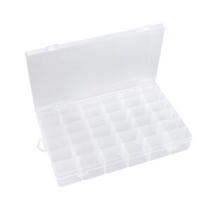 Cqhxvw Bead Organizer Box Tackle Box Organizers and Storage Beads Storage Containers Jewelry Making Organizer Sewing Box Plastic Compartment Organizer Box with Dividers 36 Grid Box