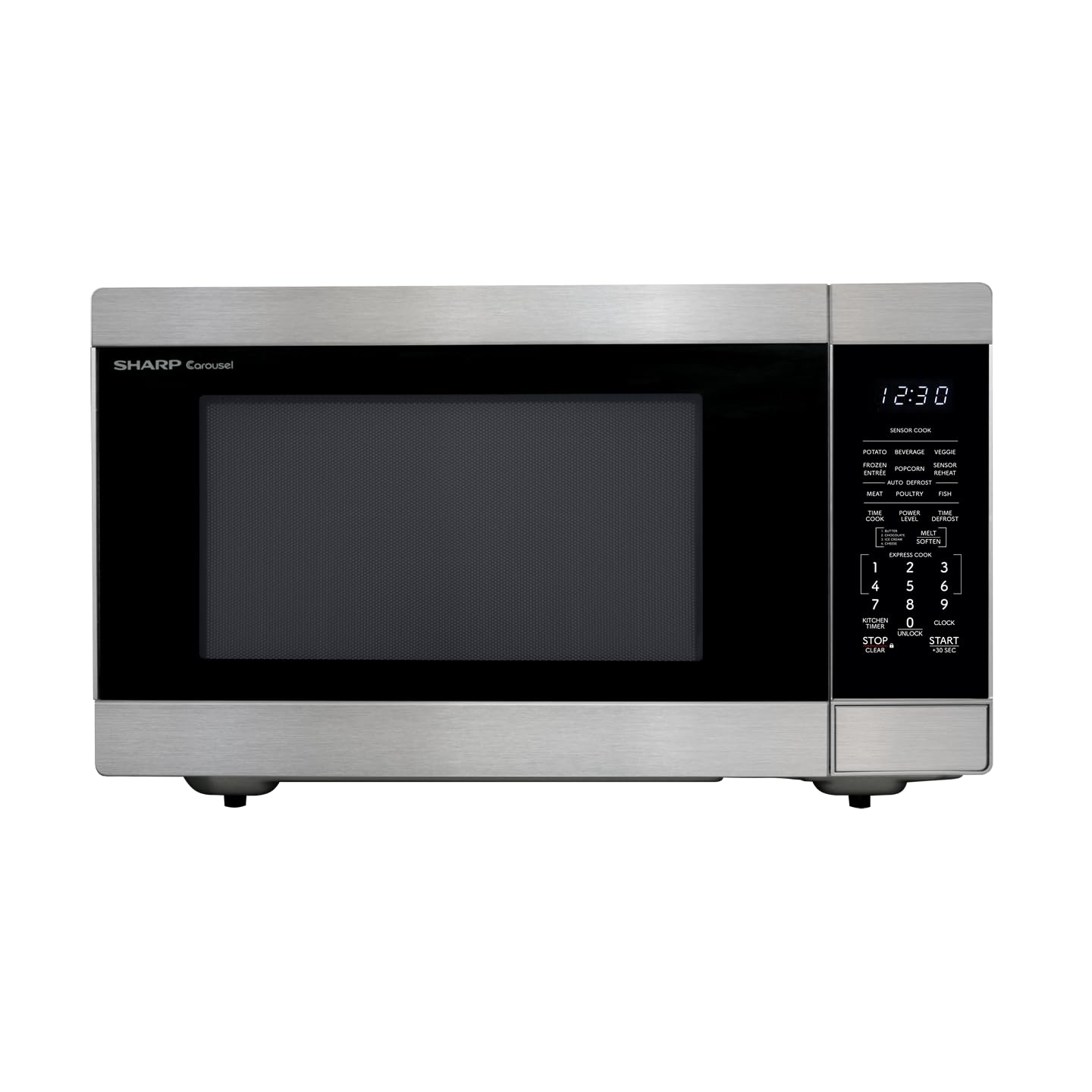 SHARP SMC2266KS Oven with Removable 16.5" Carousel Turntable, Cubic Feet, 1200 Watt Countertop Microwave, 2.2 CuFt, Stainless Steel