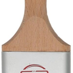 Stinger Red Tip 2.5 inch - Interior Angle Paint Beaver Tail Brush with Fill-A-Bend Technology - for Painting Walls, Cutting in, and Edges - Angle Sash Brush Note Logo May Come Off