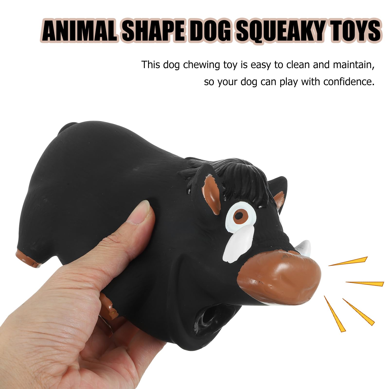 Squeaky Latex Dog Toys Small Dog Squeaky Toy - Wild Boar Screaming Pig Dental Chew Toy for Puppies and Small Dogs - Pet Toy and Puppy Chew Toy