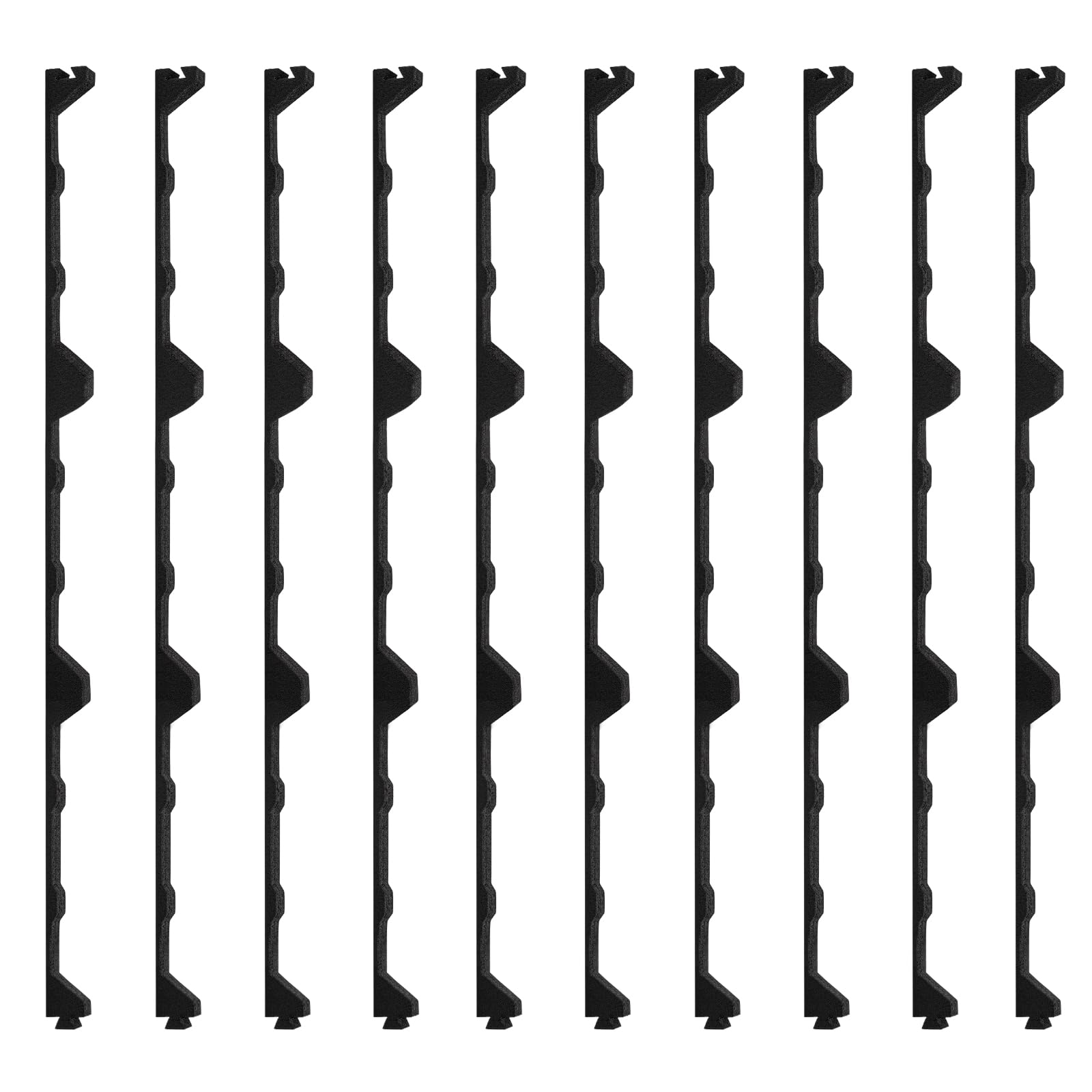 Sthovd 12 in Inside Classic Rib Profile Foam Closure Strips Fit for Metal Roofing Panels 3 ft Long Roof Closure Strips (10 Pieces)