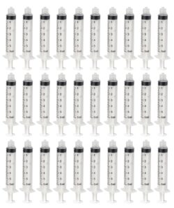 american goods 100/pack dental plastic syringes 6ml (6cc) with luer lock tip (no needle) irrigation syringes