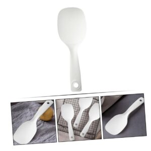 UTHCLO Rice Spoon Rice Server Rice Serving Spatula Rice Cooker Spatula Potato Server Spatula Rice Ladle Spoon Rice Scooper Plastic Rice Paddle Food Grade Pp White Non Stick Pan