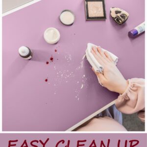 Makeup Mat for Vanity Top Protector, Cover Work Table Waterproof, Oilproof Dustproof Smooth and Soft, Purple 23.6"x11.8"from NemoHome