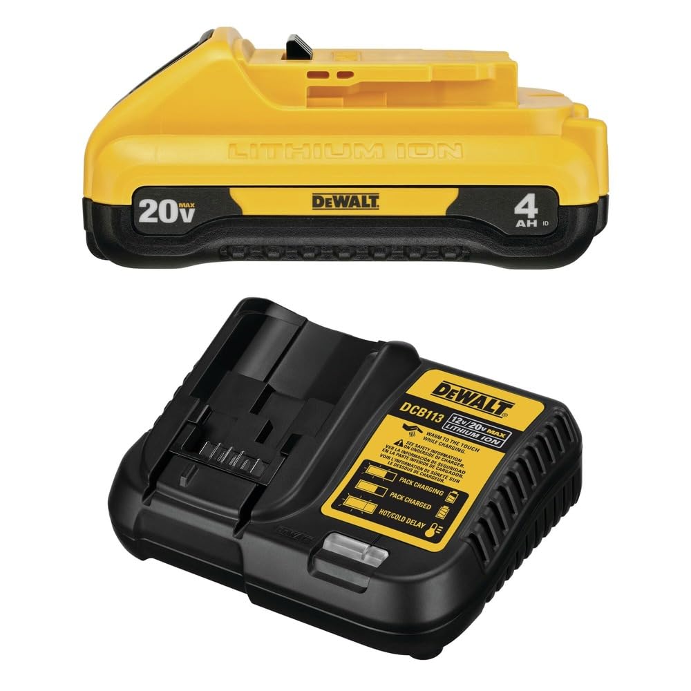 Dewalt DCPS620BDCB240C-BNDL 20V MAX XR Brushless Lithium-Ion Cordless Pole Saw and 20V MAX 4 Ah Lithium-Ion Battery and Charger Starter Kit Bundle