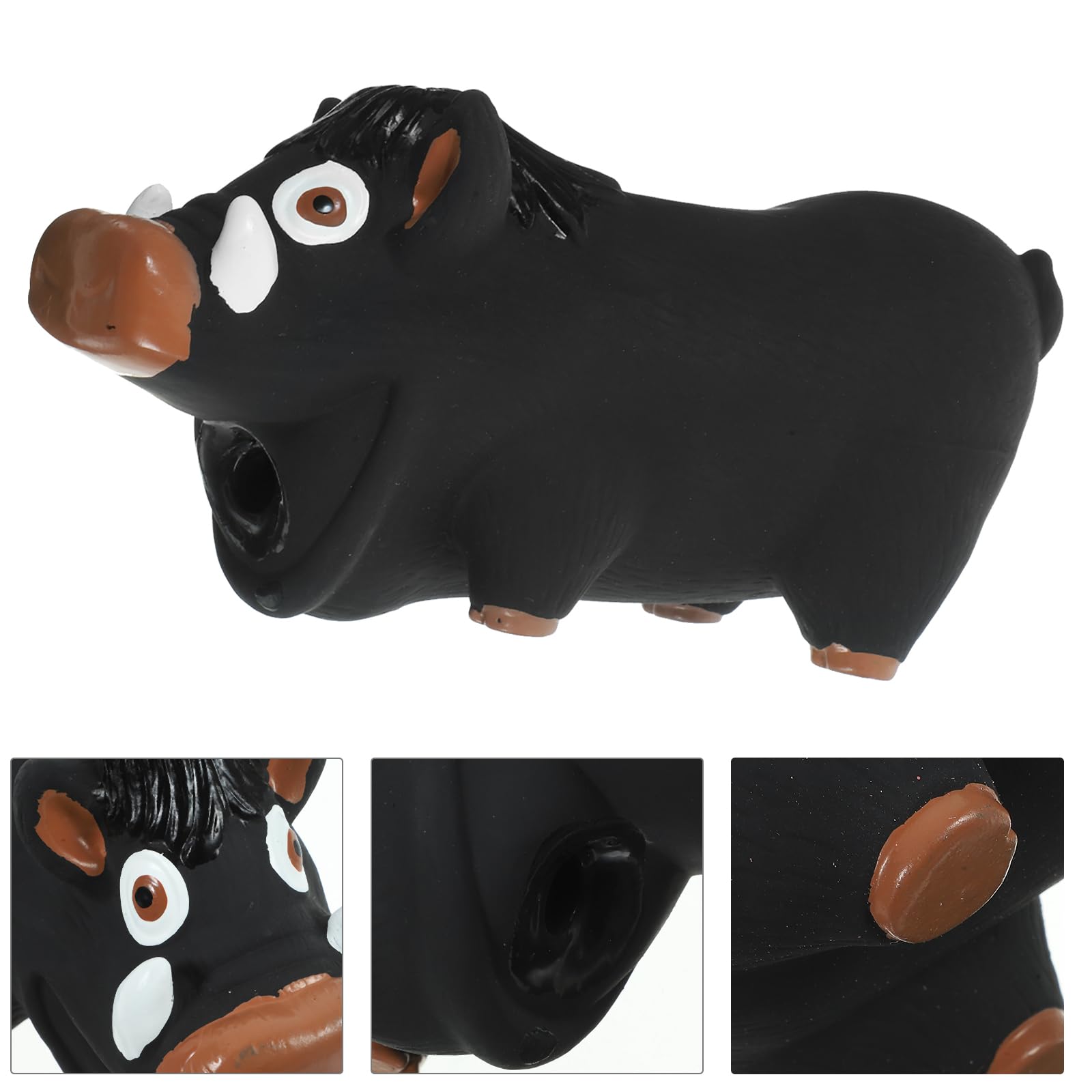 Squeaky Latex Dog Toys Small Dog Squeaky Toy - Wild Boar Screaming Pig Dental Chew Toy for Puppies and Small Dogs - Pet Toy and Puppy Chew Toy