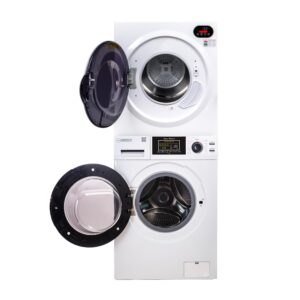 Equator ECONOMY STACKABLE 13 lbs Washer + Compact Vented Sensor Dryer 3.5cf 110V