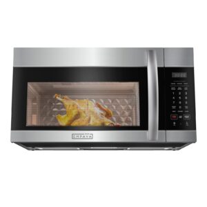 empava over the range microwave oven with screen touch control, 1000 watts, 300 cfm venting and sensor cooking in stainless steel, empv-30otr01, silver