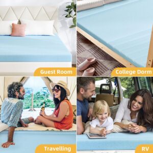 YITAHOME Queen Size Mattress Topper 3 Inch Cooling Memory Foam Bed Topper with High Density Soft Foam-Relieve Back Pain, Foam Mattress Pad with Removable Cover