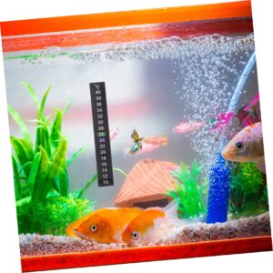 NOLITOY 40 Pcs Fish Tank Temperature Sticker Aquarium Temperature Meter Disposable Strips Stick on Sticker for Temperature Fever Forehead Body Temperature Sticker Wine Bottle Paper Brew